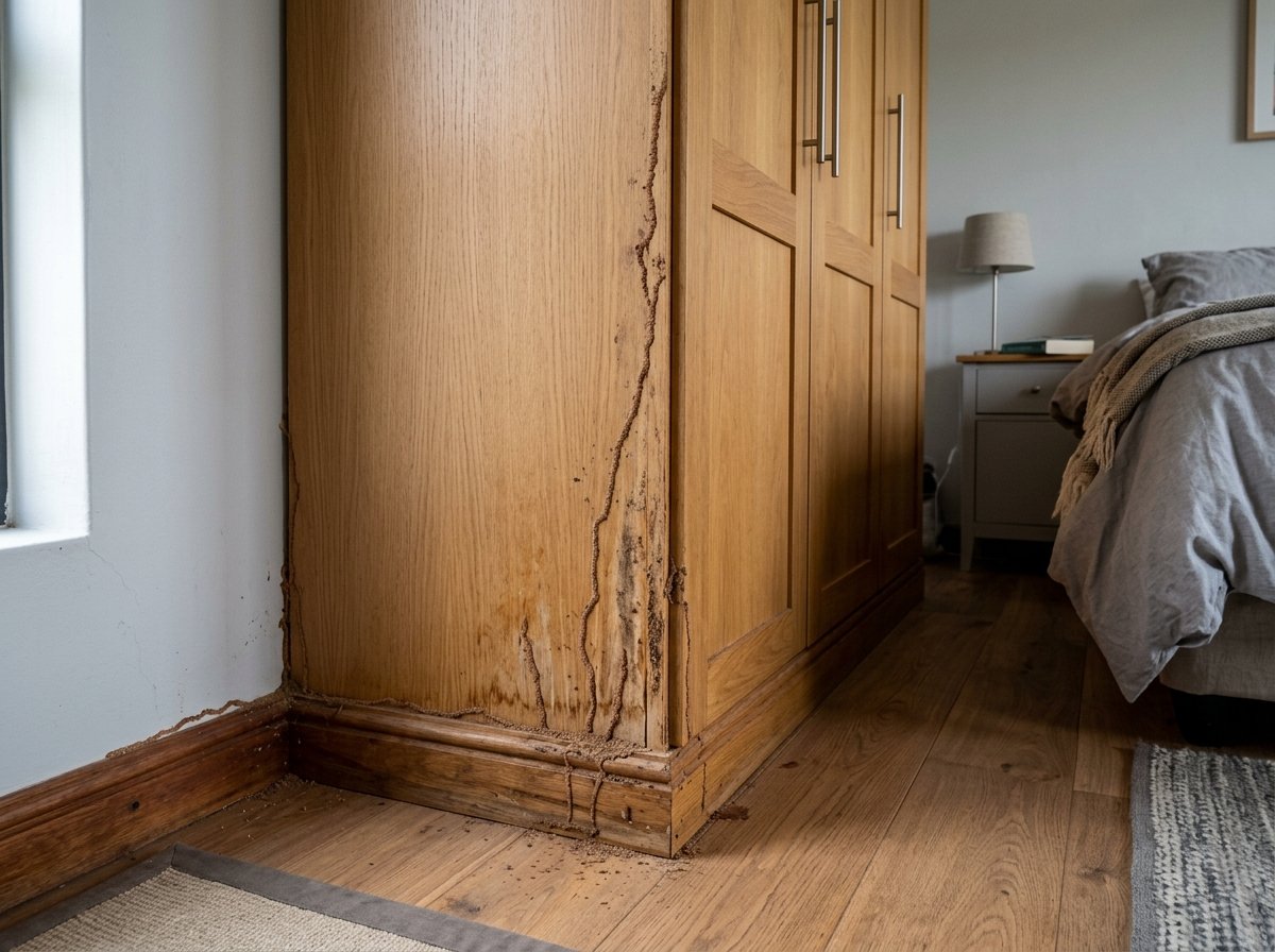 Severe Termite Infestation Damage Before Treatment
